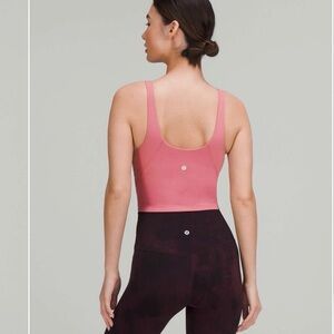 Lululemon Align Cropped Tank Top Pink Blossom size 6